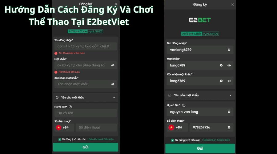 Hướng Dẫn Cách Đăng Ký Và Chơi Thể Thao Tại E2betViet
